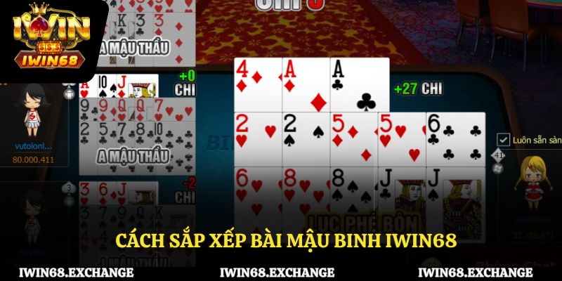 Cách sắp xếp bài mậu binh iWin68