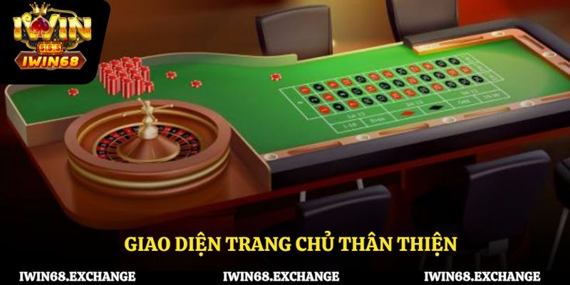 Giao diện trang chủ thân thiện