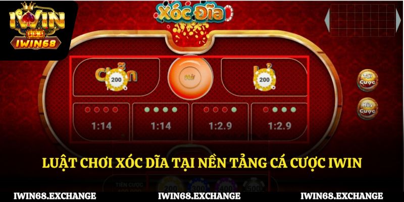 Luật chơi xóc đĩa tại nền tảng cá cược IWIN68