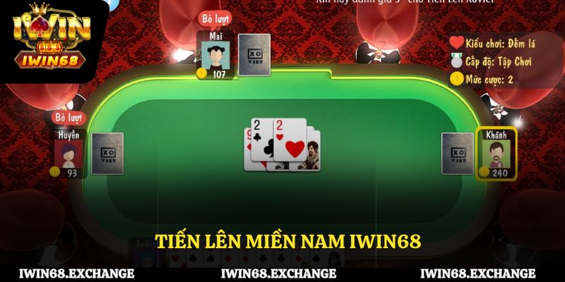Tham gia tiến lên miền Nam iWin68, trải nghiệm đẳng cấp, thắng cược đậm!