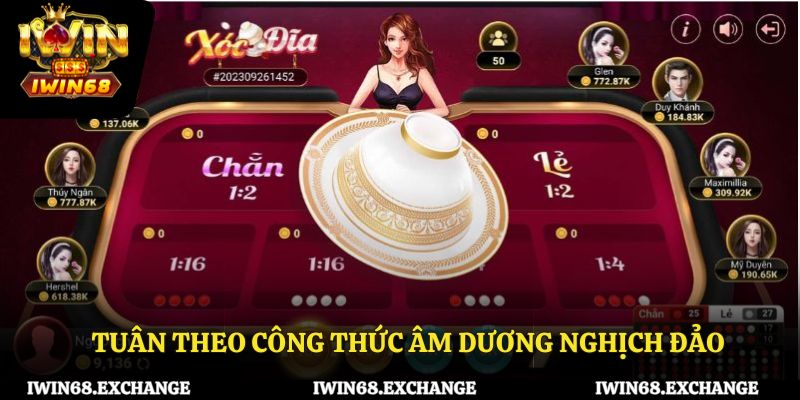 Tuân theo công thức âm dương nghịch đảo