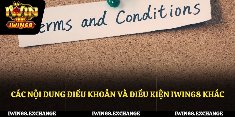 Những điều khoản và điều kiện khác